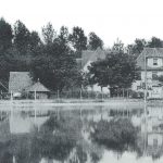 Le moulin Fritz et son étang, dans les années 50