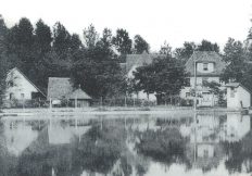 Le moulin Fritz et son étang, dans les années 50