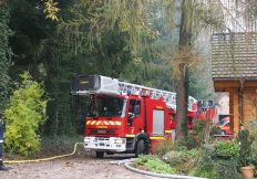 Manoeuvre des pompiers de Soufflenheim au Moulin Fritz