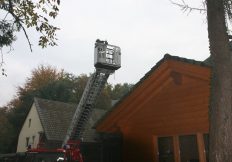 Manoeuvre des pompiers de Soufflenheim au Moulin Fritz